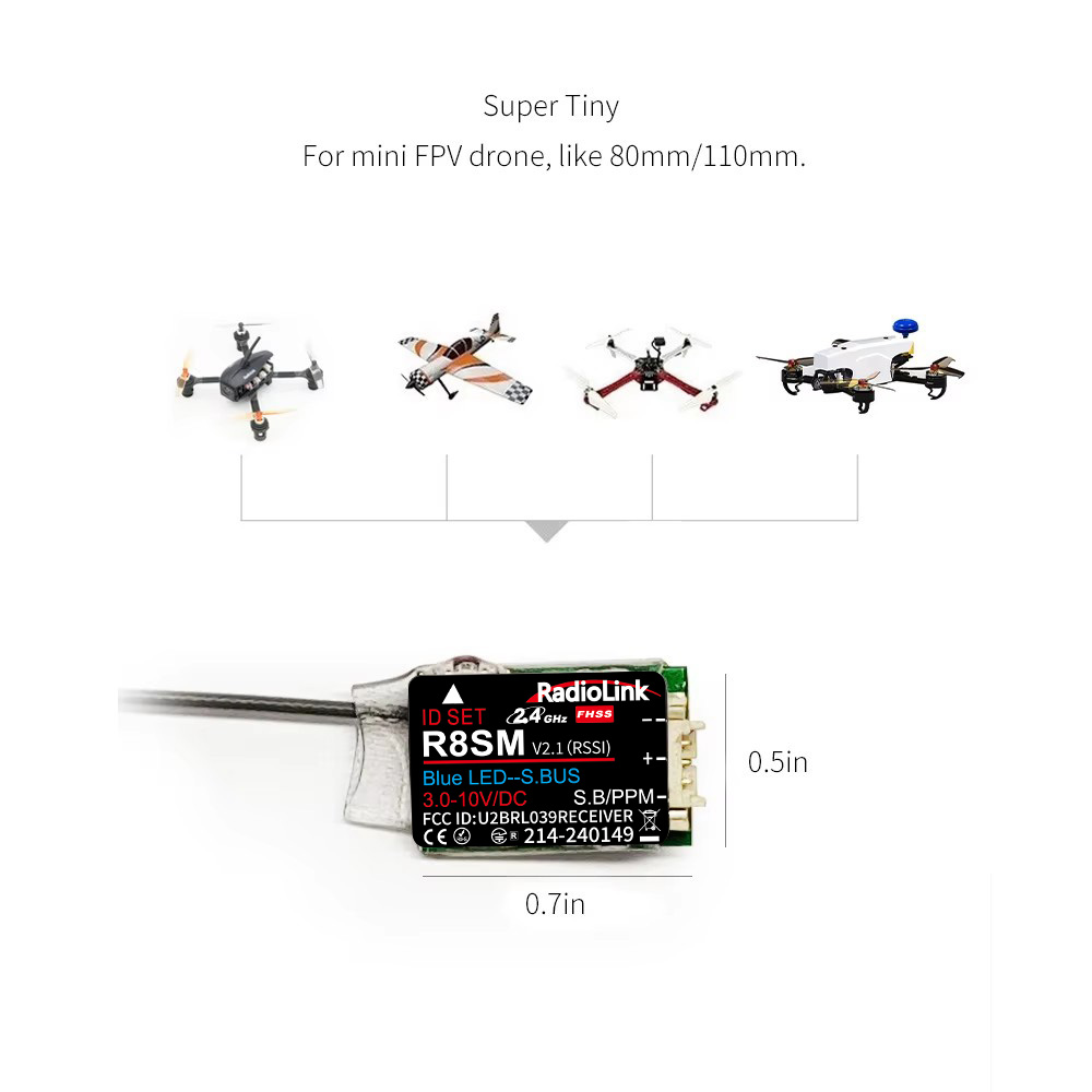 RadioLink R8SM Ricevitore RC S - Receiver Sbus 8Ch recensione e prezzo